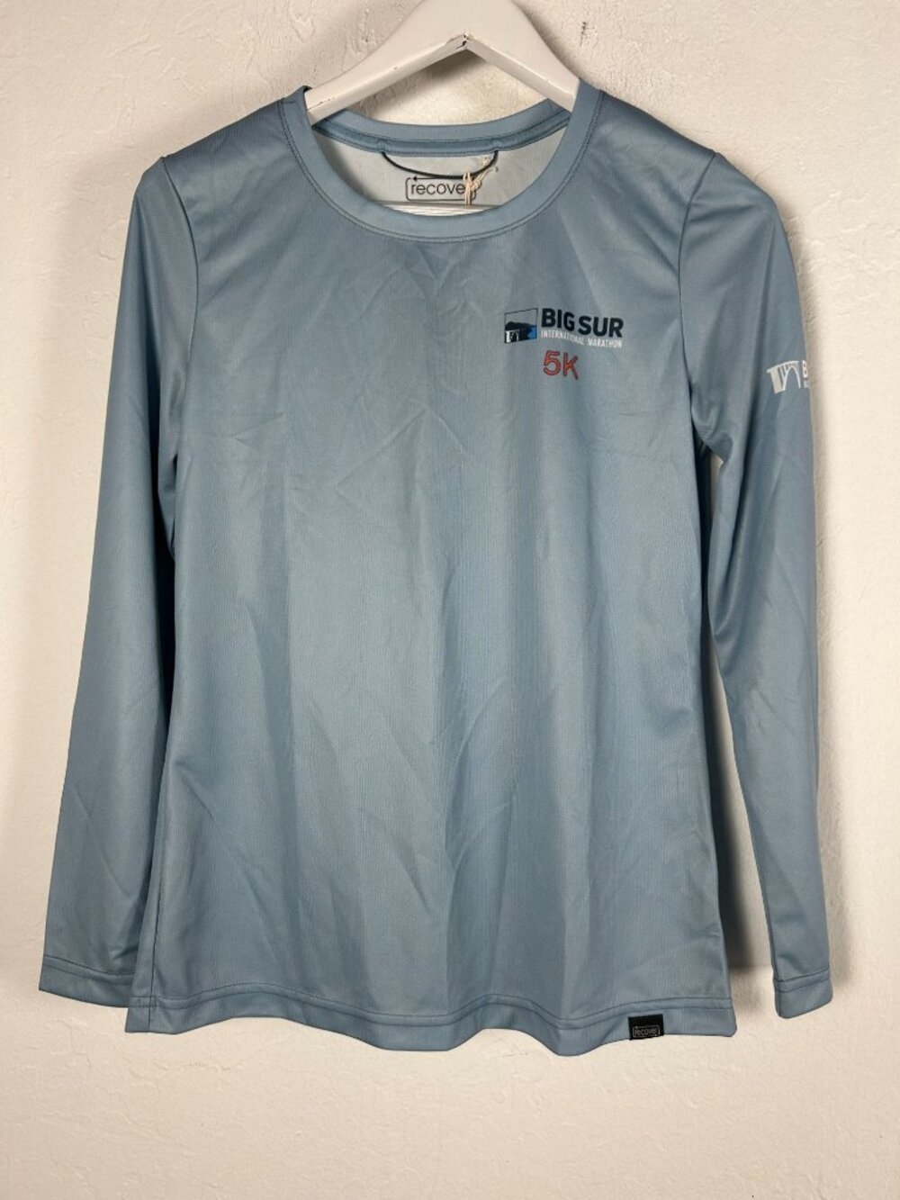 Recover Big Sur International Marathon 5K Womens Long Sleeve Shirt Small New